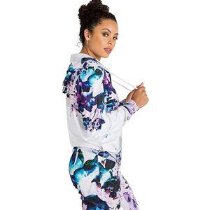 Poetic Justice Womens Hooded Lightweight Track Jacket - Sz Large 925248